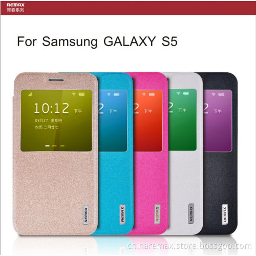 Remax New Design Dull Polish PU Case for Samsung Galaxy S5